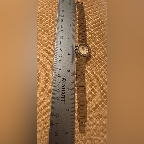 Neiman Marcus Round Round Case with Mother of Pearl Dial and Roman Numerals - Picture 3 of 5